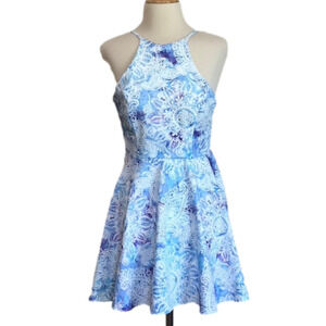 Tobi‎ Size M Blue Paisley Print Spaghetti Strap Dress NWT